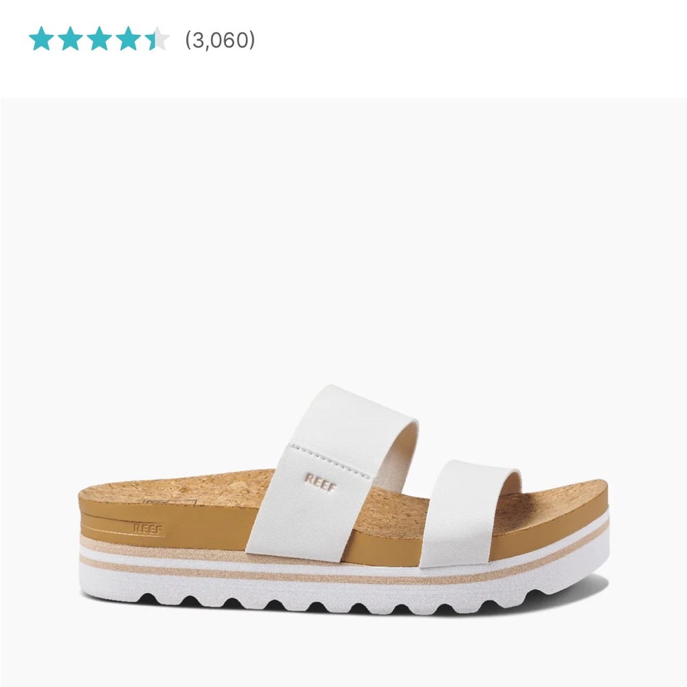 White Slide Sandals
